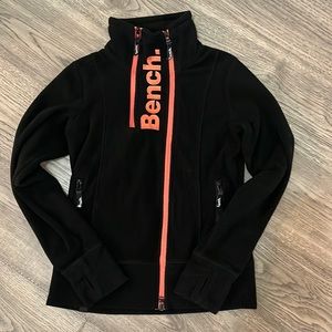 Bench Asymmetrical Black Zip Up Fleece